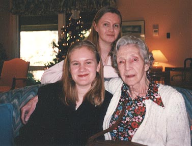 Mariana Kopacz, Jill Kopacz, Helen Gouderjan - taken by Darleen Dec 30, 1995