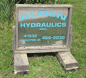 Alden Company Sign