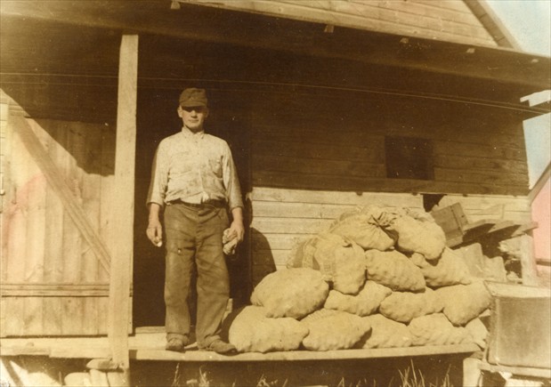 Frank by the cider press