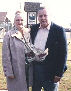 Wally and Rosie, neighbors trip in 1988